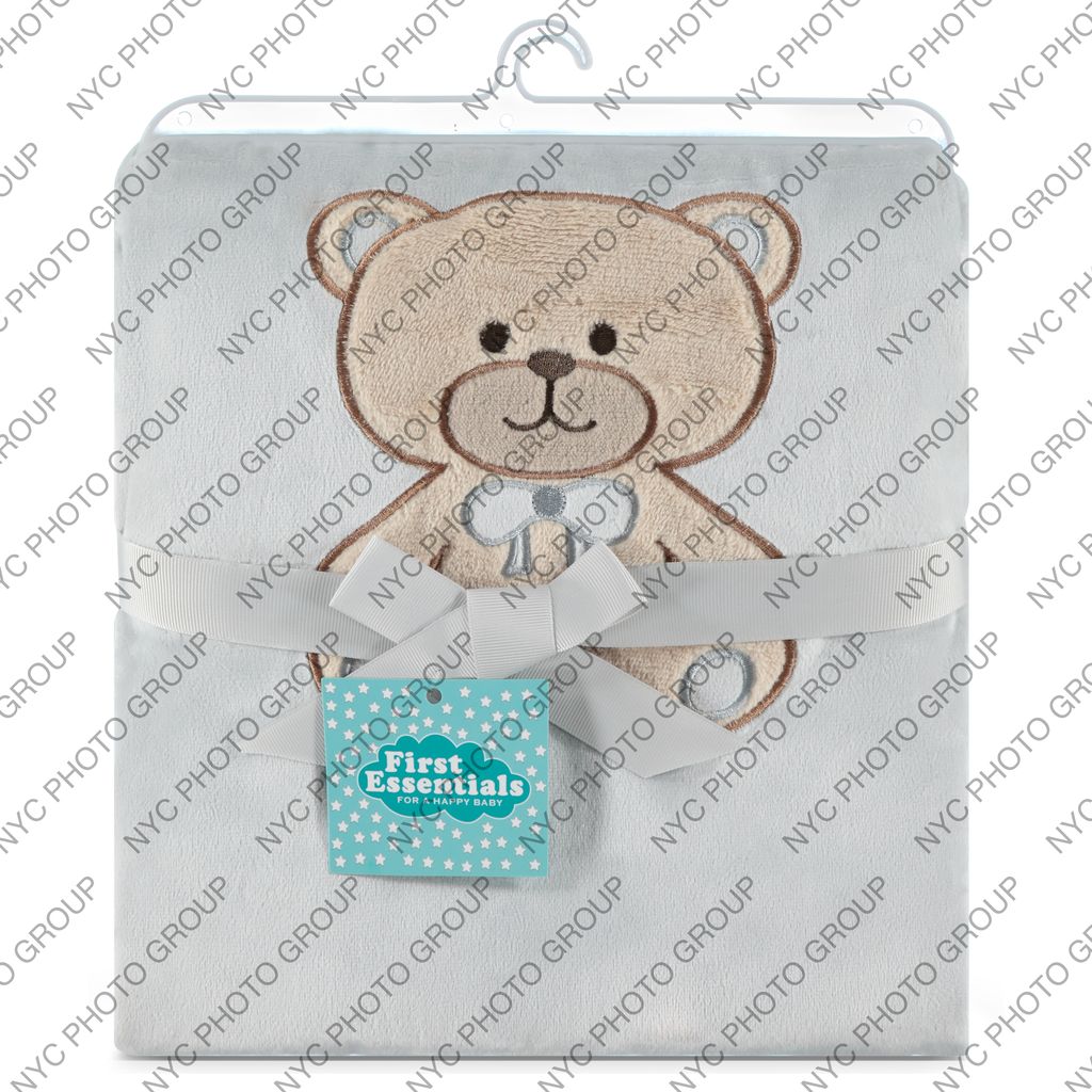 Bear blanket on hanger