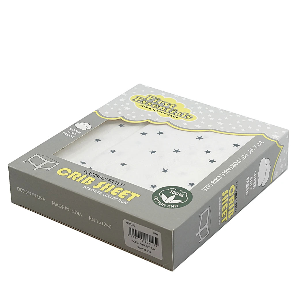 Single Portable Fitted Crib Sheet