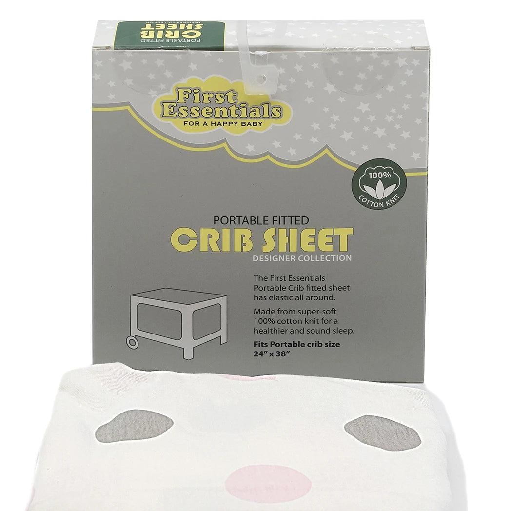 Single Portable Fitted Crib Sheet