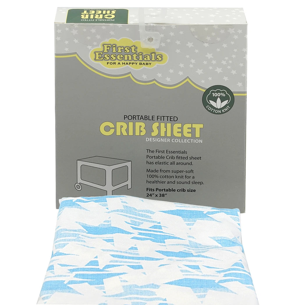 Single Portable Fitted Crib Sheet