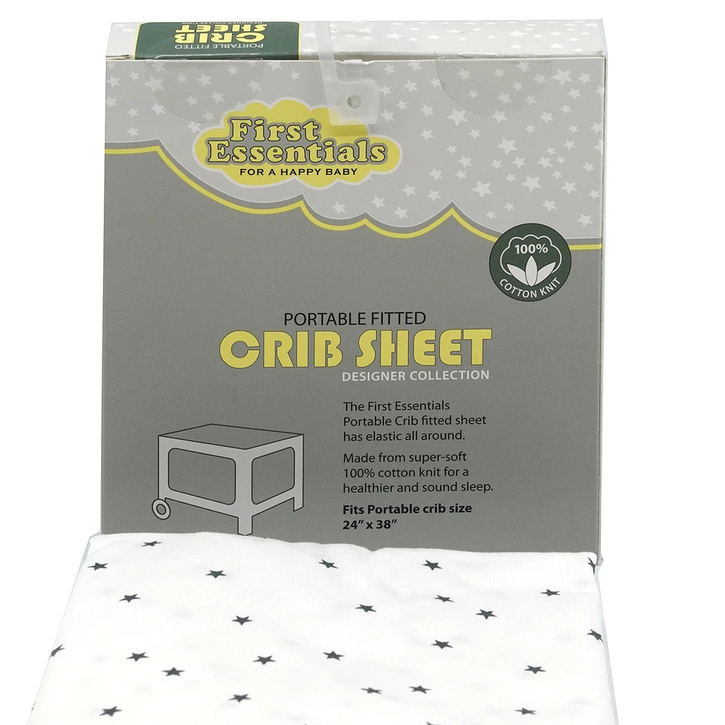 Single Portable Fitted Crib Sheet