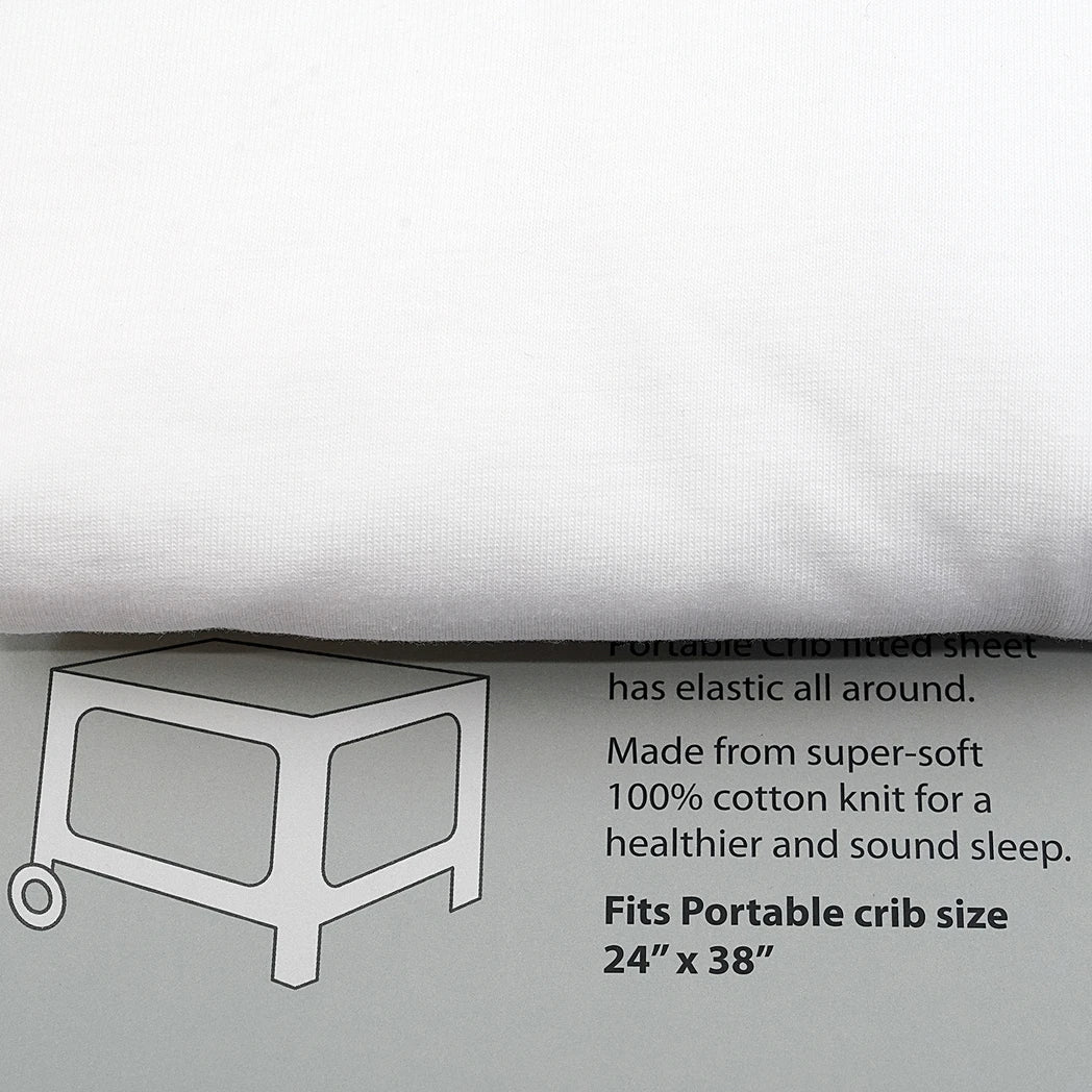 Single Portable Fitted Crib Sheet