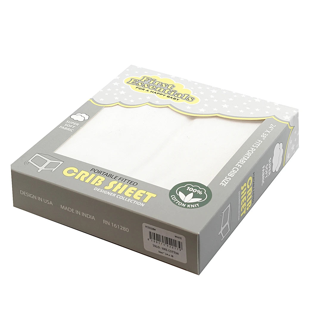Single Portable Fitted Crib Sheet