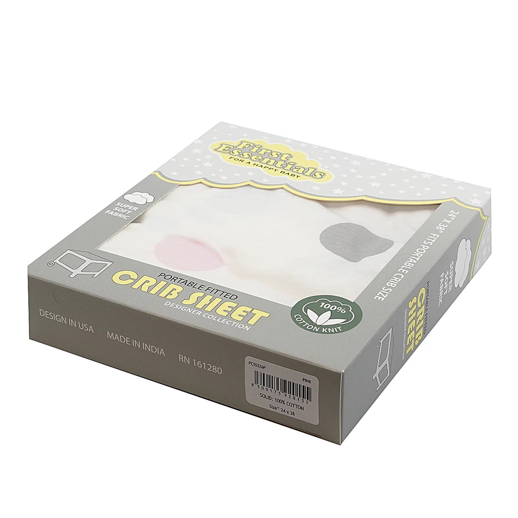 Single Portable Fitted Crib Sheet