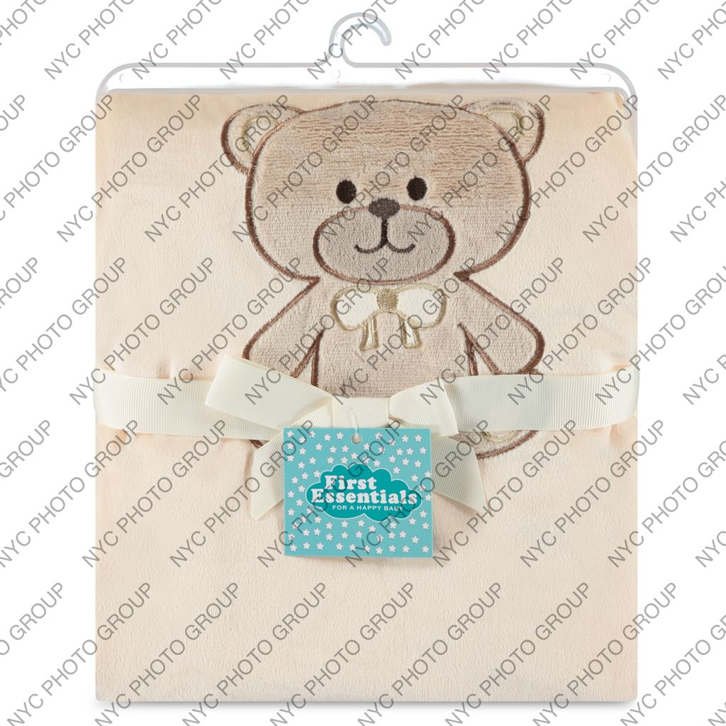 Bear blanket on hanger
